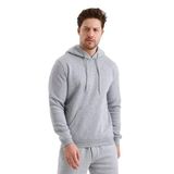 Monox Erkek Kapşonlu 3 İplik Sweatshirt Gri M