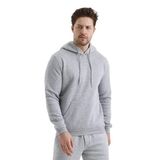 Monox Erkek Kapşonlu 3 İplik Sweatshirt Gri XL