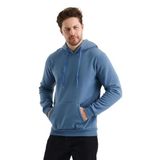 Monox Erkek Kapşonlu 3 İplik Sweatshirt İndigo S
