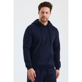 Monox Erkek Kapşonlu 3 İplik Sweatshirt Lacivert