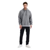 Monox Erkek Kapşonlu Muline 3 İplik Sweatshirt Siyah S