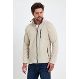 Monox Erkek Outdoor Fermuarlı Polar Ceket Bej S