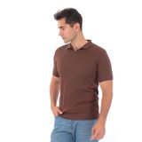 Monox Erkek Polo Yaka Spor Yazlık Triko Tişort Kahve L
