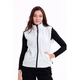 Monox Kadın Slim Fit Tam Fermuarlı Polar Yelek, Yeşil, S