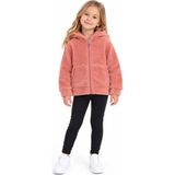 Monox Unisex Çocuk Kapüşonlu Peluş Ceket - 6 Yaş - Pembe