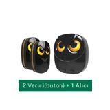 Monozone 1 Alıcı 2 Buton Kapı Zili Su Geçirmez Acil Çağırma Hasta Butonu Kablosuz Zil 35 Melodi