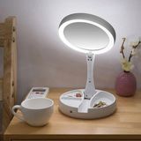 Monozone 10x Katlanabilir Makyaj Aynası - Çift Taraflı - USB Vanity LED Işıklı - Büyüteçli Ayna