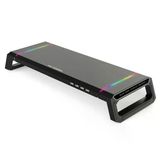 Monozone Bilgisayar Monitör Yükseltici Laptop Sehpası Rgb 4 Usb Hub Yükseklik Ayarlı Monitör Standı