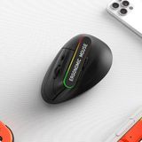Monozone Ergonomik Kablosuz Mouse Rgb Işıklı Bluetooth Dikey Duruş Tasarımı Taşınabilir Sessiz Bt+2.4g Çift Modlu Ofis Oyun Evrensel Kullanım Için - Siyah