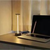 Monozone Manyetik Masa Lambası Abajur Şarjlı Modern Okuma Işığı 3 Modlu Strip Light Dokunmatik Işık