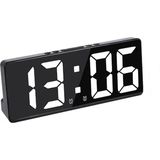 Monozone Masa Saati Derece Alarm Takvim Pil(Dahil Değildir)+Şarjlı LED Işıklı Dijital Saat