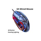 Monozone Pro Gaming Oyuncu Mouse Fare G5 Laser Mekanik E-spor Pubg Rgb 6 Buton DeathAdder