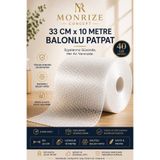 Monrize Concept 1. Kalite Balonlu Naylon Patpat 33x10 Metre Eşya Koruma Ambalaj Naylonu Pat Pat Kargo Paketleme 40 Gr
