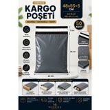 Monrize Concept 50 Adet Kargo Poşeti 48x55+5 Cm Cepsiz Kendinden Yapışkanlı Gri Kargo Poşeti E-Ticaret Paketleme Poşeti Su Geçirmez