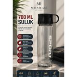 Monrize Concept 700 ML Polikarbon Suluk BPA Free Kırılmaz Dayanıklı Su Matarası Spor Okul Ofis Su Şişesi