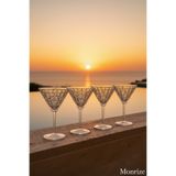 Monrize Concept Kırılmaz Polikarbon 4'lü Martini Kokteyl Bardağı 300 ml Stone Serisi A Sınıf Kristal Görünümlü Lüks Kadeh Otel Kafe Bar