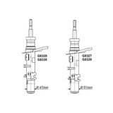 MONROE G8329 Ön Amortisör Sağ Citroen C Elyse 2012 P301 2012 47 Cm