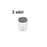 Mons 2 Adet Tuzluk Biberlik Baharatlık Qlux 300 ml Tuzluk Biberlik 3 Kademeli L-00277 Ev Ofis Lokanta