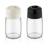 Mons 2 Li Tuzluk Biberlik Qlux C-00201 Cam Tuzluk Biberlik Baharatlık Seti 100 ml 3 Ayarlı Kapak Bpa Içermez - 2 Paket