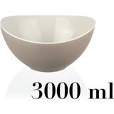 Mons Büyük Kase Salata Servis Kasesi Cips Popcorn Kasesi Bpa Içermez L-00469 - Bej - 1 Adet