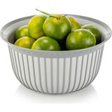 Mons Qlux Ideas 3000 ml Kase Bpa Içermez Salata Meyve Çerez Cips Pop Corn Sunum Kasesi BSF-00971 K - Gri - 2 Adet