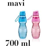 Mons Qlux Matara Suluk Okul Sporcu Yürüyüş Kamp Piknik Suluk Matara L-00547 Bpa Içermez - 1 Adet - Mavi
