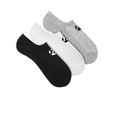 Monsieur 181903-BWG Chaussette No Show Black White Grey Socks Çok Renkli 3'lü Unisex Çorap