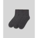 Monsieur UHC103-001 Gri Chaussette Unicolor Half 3'lü Erkek Çorap