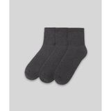 Monsieur UHC103-001 Gri Chaussette Unicolor Half 3'lü Erkek Çorap