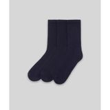 Monsieur UHH202-001 Lacivert Chaussette Unicolor Havlu 3'lü Erkek Çorap