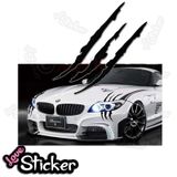 Monster 2 Adet Pençe Izi Oto Sticker, Araba Sticker