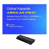 Monster Abra A5 V16.5.1 NH50BAT-4 Notebook 14.6 V 41Wh Batarya – Orjinal Uyumlu, Yüksek Performanslı