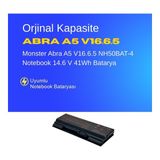 Monster Abra A5 V16.6.5 NH50BAT-4 Notebook 14.6 V 41Wh Batarya – Orjinal Uyumlu, Yüksek Performanslı