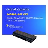 Monster Abra A5 V17 NH50BAT-4 Notebook 14.6 V 41Wh Batarya – Orjinal Uyumlu, Yüksek Performanslı