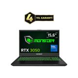 Monster Abra A5 V21.9.5 Core 7 240H 32GB RAM 1TB SSD RTX 3050 Windows 11 Home 15.6 inç Gaming Laptop