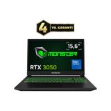 Monster Abra A5 V22.4.1 Core 5 205H 16 GB RAM 1 TB SSD RTX 3050 Windows 11 Home 15.6 inç Gaming Laptop