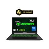 Monster Abra A5 V22.5.5 Core 7 230H 32 GB RAM 1 TB SSD RTX 3050 Windows 11 Home 15.6 inç Gaming Laptop