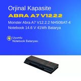 Monster Abra A7 V12.2.2 NH50BAT-4 Notebook 14.6 V 41Wh Batarya – Orjinal Uyumlu, Yüksek Performanslı