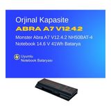 Monster Abra A7 V12.4.2 NH50BAT-4 Notebook 14.6 V 41Wh Batarya – Orjinal Uyumlu, Yüksek Performanslı