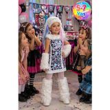 Monster High Abbey Bominable Çocuk Kostümü 5-7 Yaş Lisanslı Kız Cadılar Bayramı Parti Özel Elbisesi