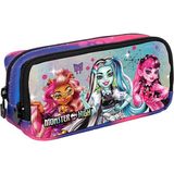 Monster High Black Scaly Çift Gözlü Kalemlik / - Pembe - Mor