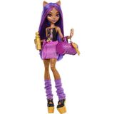 Monster High Clawdeen Wolf Model Bebek 4 Yaş ve Üzeri Kız Çocuklar İçin Mor Renkli