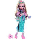 MONSTER HIGH ® LAGOONA BLUE™ Bebek | Evcil hayvan dostu Neptuna ve 7 aksesuarla uzun etek giyen bebek JHK33