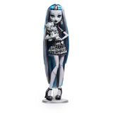 Monster High Reel Drama Bebek, Frankie Stein Siyah Beyaz, Bebek Boyutu ve Yaşam Boyu Posterlerle Koleksiyonluk Reprodüksiyon, Korku Flick Teması