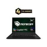 Monster Huma H4 V7.3.5 Ultra X7 358H 32GB RAM 1TB SSD Windows 11 Home 14 inç Laptop