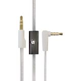 Monster Mikrofonlu Aux ve Kulaklık Kablosu Gümüş 3.5mm Jak Ses Kabloları Yüksek Performans