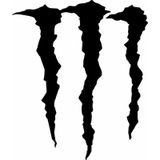 Monster Pençe Far Cam Kask Sticker 02153