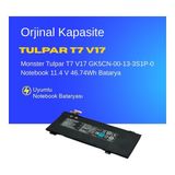 Monster Tulpar T7 V17 GK5CN-00-13-3S1P-0 Notebook 11.4 V 46.74Wh Batarya – Orjinal Uyumlu, Yüksek Performanslı