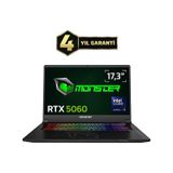 Monster Tulpar T7 V26.4.1 Ultra 9 185H 16GB RAM 1TB SSD RTX 5060 Windows 11 Home 17.3 inç Oyun Bilgisayarı