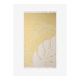 Monstera Pamuk Peştamal Sarı 90x160 - Keseli